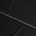 Jet Black Loro Piana Super 200’s Merino Wool & Silk Italian Suiting Fabric, Width 150 Cms, Length 3.75 Mtrs, Made in Italy-D26044