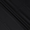 Deep Black Loro Piana Super 150’s Merino Wool Italian Suiting Fabric, Width 150 Cms, Length 3.75 Mtrs, Made in Italy-D26047