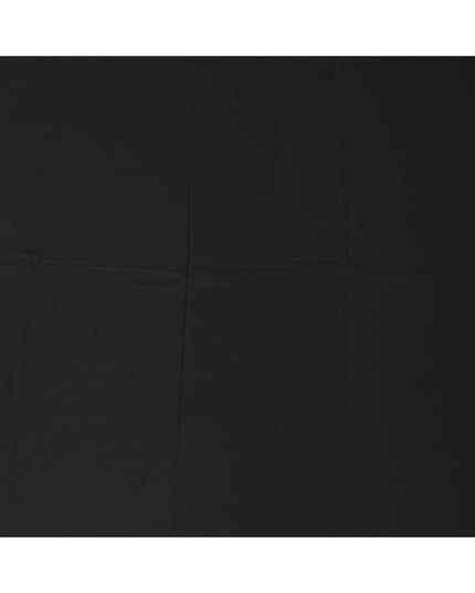 Deep Black Loro Piana Super 150’s Merino Wool Italian Suiting Fabric, Width 150 Cms, Length 3.75 Mtrs, Made in Italy-D26047