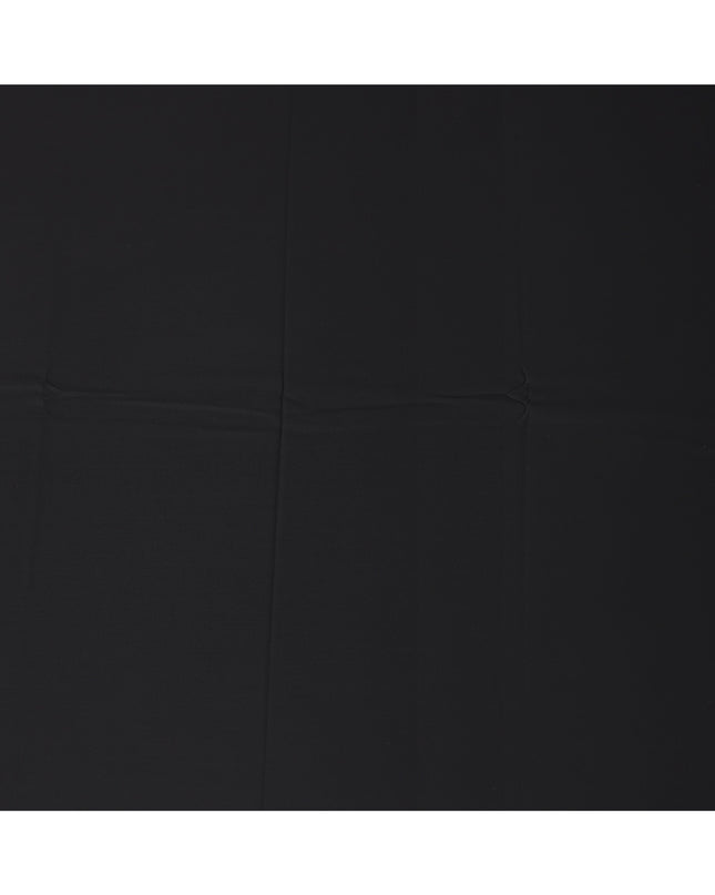 Deep Black Loro Piana Super 150’s Merino Wool Italian Suiting Fabric, Width 150 Cms, Length 3.75 Mtrs, Made in Italy-D26047