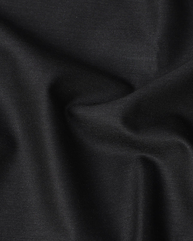 Charcoal Grey Loro Piana Super 150’s Merino Wool Italian Suiting Fabric, Width 150 Cms, Length 3.75 Mtrs, Made in Italy-D26048