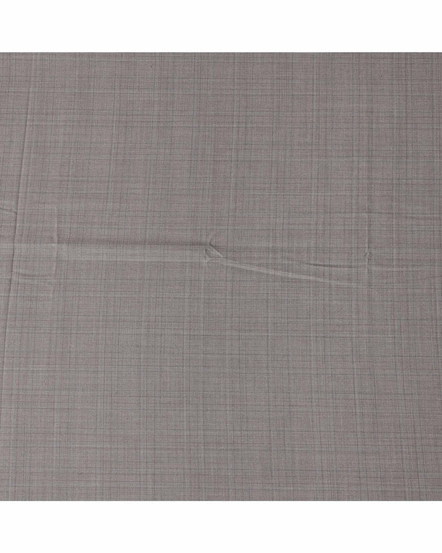 Light Brown Checkered Loro Piana Super 150’s Merino Wool Italian Suiting Fabric, Width 150 Cms, Length 3.75 Mtrs, Made in Italy-D26049