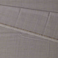 Light Brown Checkered Loro Piana Super 150’s Merino Wool Italian Suiting Fabric, Width 150 Cms, Length 3.75 Mtrs, Made in Italy-D26049