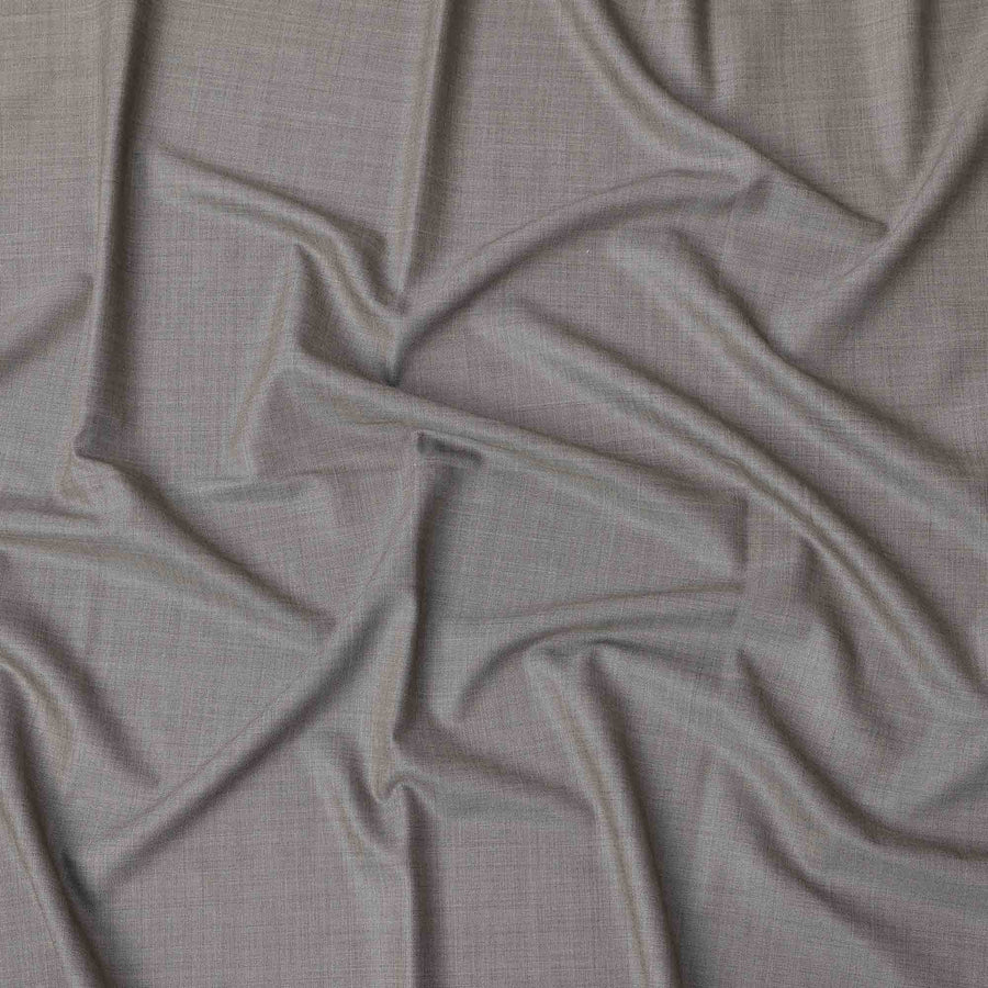 Silver Grey Loro Piana Super 150’s Merino Wool Italian Suiting Fabric, Width 150 Cms, Length 3.75 Mtrs, Made in Italy-D26050