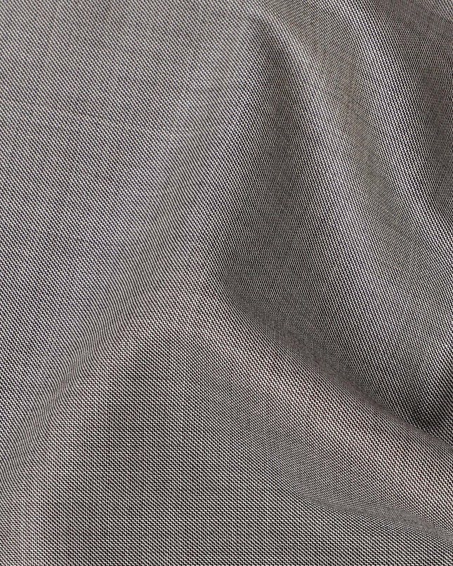 Silver Grey Loro Piana Super 150’s Merino Wool Italian Suiting Fabric, Width 150 Cms, Length 3.75 Mtrs, Made in Italy-D26050