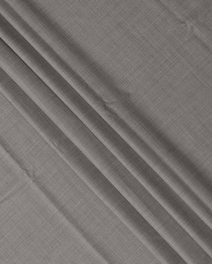 Silver Grey Loro Piana Super 150’s Merino Wool Italian Suiting Fabric, Width 150 Cms, Length 3.75 Mtrs, Made in Italy-D26050