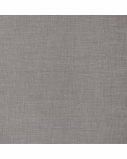 Silver Grey Loro Piana Super 150’s Merino Wool Italian Suiting Fabric, Width 150 Cms, Length 3.75 Mtrs, Made in Italy-D26050