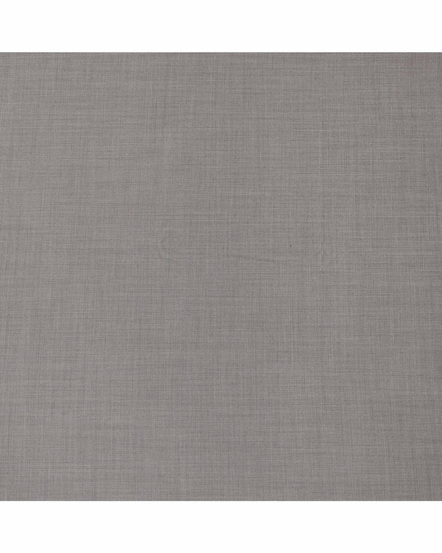Silver Grey Loro Piana Super 150’s Merino Wool Italian Suiting Fabric, Width 150 Cms, Length 3.75 Mtrs, Made in Italy-D26050