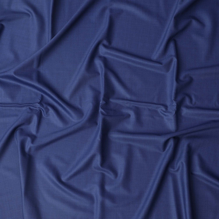 Royal Blue Loro Piana Super 170’s Wool & Silk Italian Suiting Fabric, Width 150 Cms, Length 3.75 Mtrs, Made in Italy-D26041
