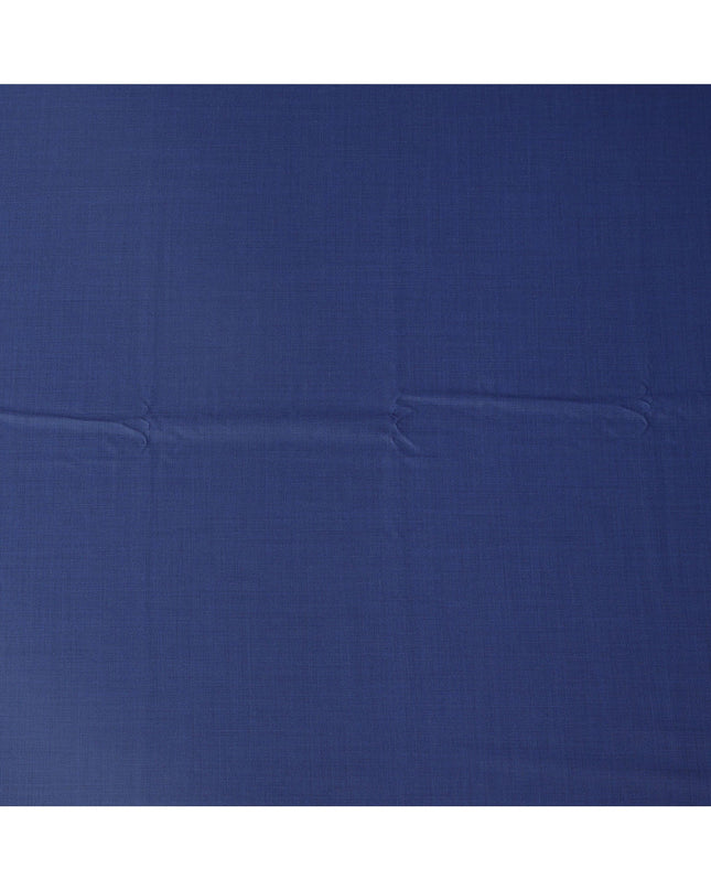 Royal Blue Loro Piana Super 170’s Wool & Silk Italian Suiting Fabric, Width 150 Cms, Length 3.75 Mtrs, Made in Italy-D26041