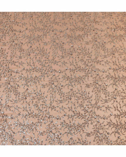 Dusty Peach Pure Silk Chiffon Fabric 110cm