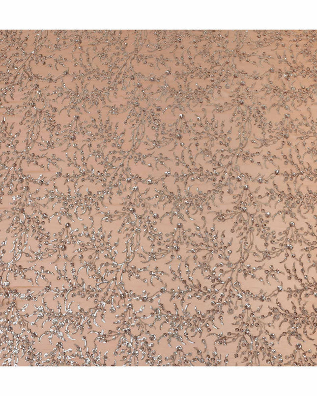 Dusty Peach Pure Silk Chiffon Fabric 110cm