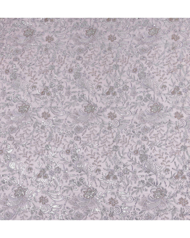Dusty Lavender Pure Silk Chiffon Fabric 110cm