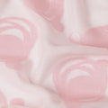 Baby Pink Pure Silk Chiffon Fabric with Metallic Lurex Swirl Design, 110 Cms Width, Made in South Korea-D25928