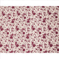 Beige and Maroon Floral Printed Synthetic Crepe Fabric, 110 Cms Width, Made in India-D26264