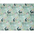 Mint Green Multicolor Floral Printed Synthetic Crepe Fabric, 110 Cms Width, Made in India-D26265