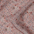 Dusty Pink Tiny Floral Printed Viscose Crepe Fabric with Multicolor Micro Bloom Design, 110 cms Width, Made in India-D26299