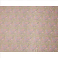 Beige and Pink Paisley Printed Synthetic Crepe Fabric, 110 Cms Width, Made in India-D26268