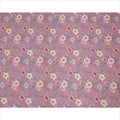 Orchid Pink Floral Printed Viscose Crepe Fabric with Multicolor Bloom Design, 110 cms Width, Made in India-D26288