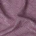 Mauve Sequin Embroidered Geometric Pattern Synthetic Viscose Fabric, 110 Cms Width, Made in India-D26375
