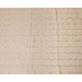 Beige Silver Zari Striped Synthetic Georgette Chiffon Fabric, 110 Cms Width, Made in India-D26199