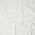 White Self-Embroidered Diamond Pattern Synthetic Viscose Fabric, 110 Cms Width, Made in India-D26370