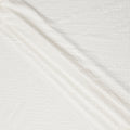 White Quilted Micro-Dotted Textured Synthetic Blended Fabric, 110 cm Width, Made in India-D26647