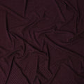 Maroon Self-Embroidered Diamond Pattern Synthetic Viscose Fabric, 110 Cms Width, Made in India-D26371