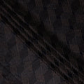 Jet Black Self Trellis Synthetic Blended Velvet Fabric