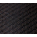 Jet Black Self Trellis Synthetic Blended Velvet Fabric