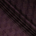 Aubergine Purple Self Trellis Fabric