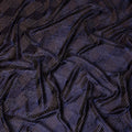 Midnight Navy Blue Self Trellis Fabric