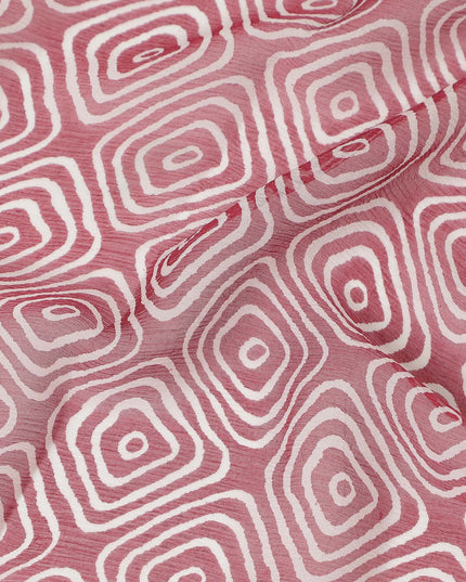 Pink Polyester Chiffon Fabric 110cm | Regal Fabrics