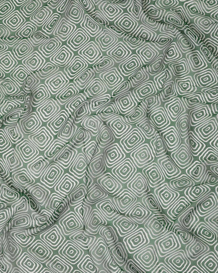 Green Polyester Chiffon Fabric 110cm | Regal Fabrics