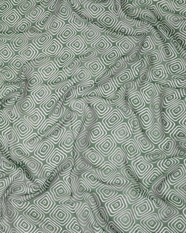 Green Polyester Chiffon Fabric 110cm | Regal Fabrics
