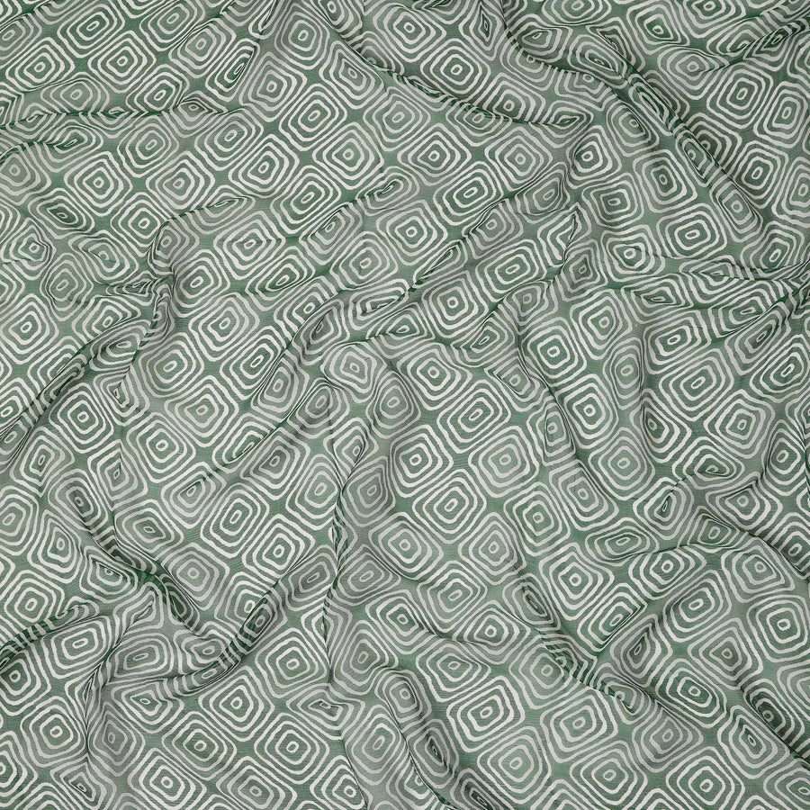 Green Polyester Chiffon Fabric 110cm | Regal Fabrics