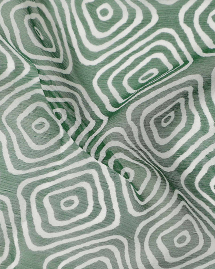 Green Polyester Chiffon Fabric 110cm | Regal Fabrics