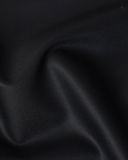 Loro Piana Super 150 Black Suiting Fabric 150cm