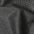 Charcoal Grey Pinstripe Super 200’s Merino Wool & Silk Suiting Fabric, 150 cm Width, 3.75 Mtrs Piece, Loro Piana Premium Cloth, Made In Italy-D26793