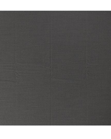 Charcoal Grey Pinstripe Super 200’s Merino Wool & Silk Suiting Fabric, 150 cm Width, 3.75 Mtrs Piece, Loro Piana Premium Cloth, Made In Italy-D26793