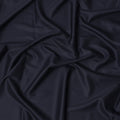 Navy Blue Pinstripe Super 200’s Merino Wool & Silk Suiting Fabric, 150 cm Width, 3.75 Mtrs Piece, Loro Piana Premium Cloth, Made In Italy-D26794