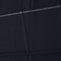 Navy Blue Pinstripe Super 200’s Merino Wool & Silk Suiting Fabric, 150 cm Width, 3.75 Mtrs Piece, Loro Piana Premium Cloth, Made In Italy-D26794