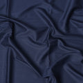 Navy Blue Super 200’s Merino Wool & Silk Suiting Fabric, 150 cm Width, 3.75 Mtrs Piece, Loro Piana Premium Cloth, Made In Italy-D26792