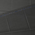 Charcoal Grey Super 200’s Merino Wool & Silk Suiting Fabric, 150 cm Width, 3.75 Mtrs Piece, Loro Piana Premium Cloth, Made In Italy-D26795