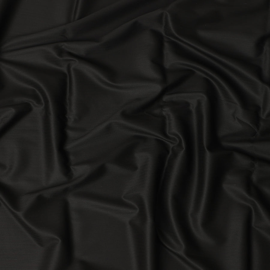 Loro Piana Super 200 Black Suiting Fabric 150cm