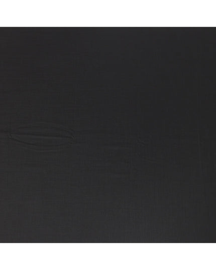 Dark Charcoal Super 170’s Wool & Silk Suiting Fabric, 150 cm Width, 3.75 Mtrs Piece, Loro Piana Premium Cloth, Made In Italy-D26806