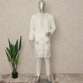White Silk Men's Kurta Pajama - D29311