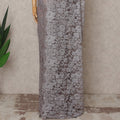 Silver Grey Premium French 2-Tone Chantilly Lace Saree – 5.5 Meters Length, 110 Cms Width, Crafted in France-D26088