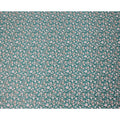 Teal Green Floral Printed Cotton Lawn Fabric Soft Lightweight Dressmaking Sewing Material 4.0 Meters Length 110 Cms Width India-D27637
