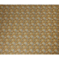 Mustard Brown Floral Printed Cotton Lawn Fabric Soft Lightweight Dressmaking Sewing Material 4.0 Meters Length 110 Cms Width India-D27636